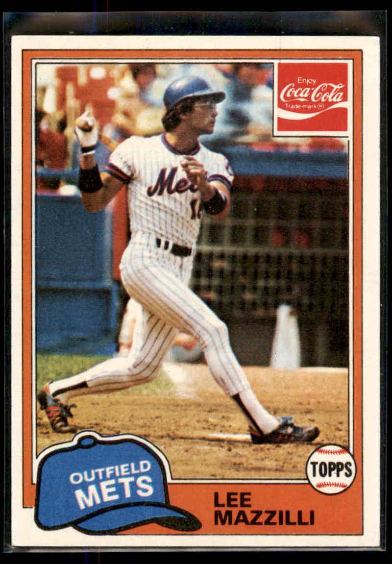 1981 Topps Coca-Cola New York Mets Lee Mazzilli #6 New York Mets