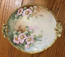 Antique Vintage Hand Painted Plate T&V Tressemann & Vogt Limoges France