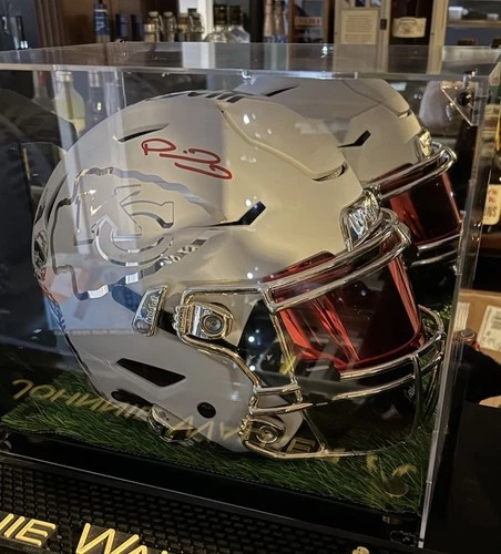 Patrick Mahomes Autographed Chrome Inlay Chiefs SpeedFlex Helmet Beckett COA