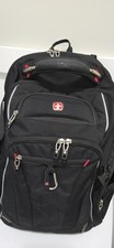 SwissGear 6752 ScanSmart Laptop Backpack Black TSA Friendly Travel Glasses Case