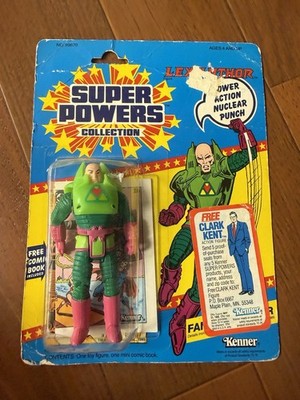 Lex Luthor Vintage 1984 Kenner Super Powers MOSC Sealed Carded