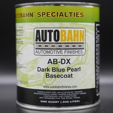 Autobahn Dark Blue Pearl Basecoat Auto Paint Ab-dx Quart Size Ford Dx High Teck