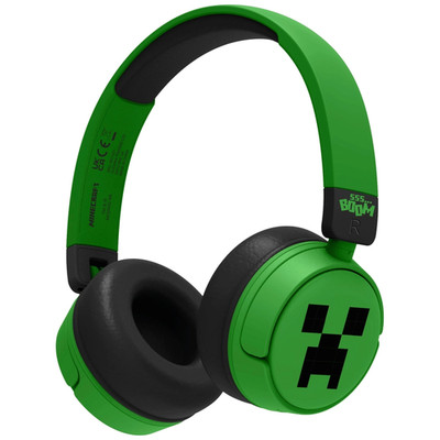 Minecraft Creeper Kinder Drahtlose Bluetooth Kopfhörer Sichere Lautstärkeeinstellungen für 3+