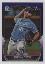 2023 Bowman Draft Chrome Purple Refractor 241/250 Coleman Picard #BDC-161 10p6