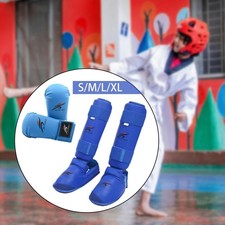 Karate Schutzset f&uuml;r Sparring, Handschuhe, Schienbeinschoner, Trainingsschuhe