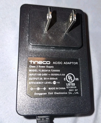 Genuine Tineco 26V AC Adapter For Vacuum Cleaner Model YLS0241A-T260080