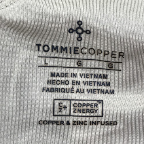 Tommie Copper Sports Bra Womens Large Beige Copper Znergy Shoulder Support Mesh - Picture 8 of 15