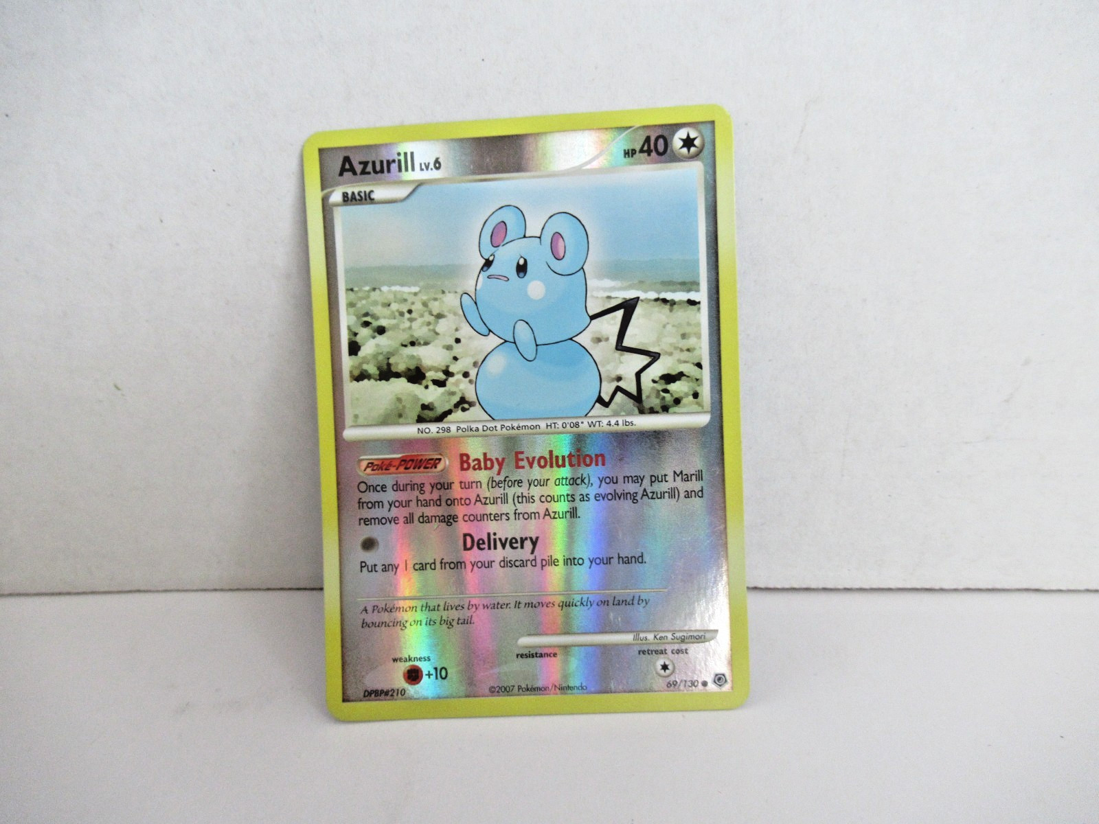 Pokemon Card - Azurill Diamond and Pearl 69/130 Reverse Holo LP/NM