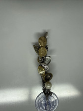 Silver  Gold Tone Heart Charm Key Chain Metal Women  s Dangling Charms Beads
