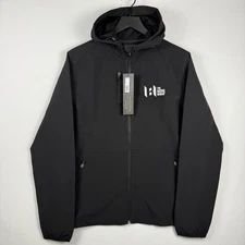 Womens Dri Duck Ascent Soft Shell Hooded Jacket Large Black 9411 Embroidered New