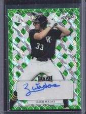 2022 Leaf Perfect Game National Showcase Zach Wadas Metal Auto Green Marble 1/1