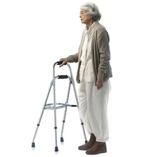 VEVOR Folding Hemi Walker One Arm Mobility Walker for Senior & Adjustable Height