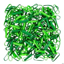 7.5" Circ. 240 Pc St. Patrick's Day Shamrock Rubber Bracelets - Free Ship