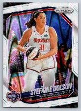 2025 Panini Prizm WNBA #112 Stefanie Dolson White Seismic Prizms