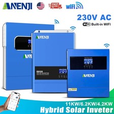 11KW 6.2KW 48V Hybrid Solar Inverter 230V 4000W 24V 100A MPPT Charger Wifi