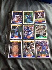 9 Vintage Baseball Cards From 80S,  Including Players Of Bo Jackson, And More￼￼￼