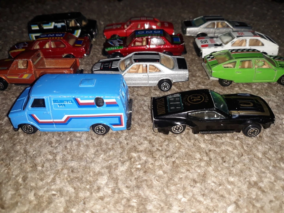 Vintage YATMING Die-Cast Metal Cars Lot Of 11 Cars 1:64 Scale Car 1980s Yat Ming - Image 3 of 4