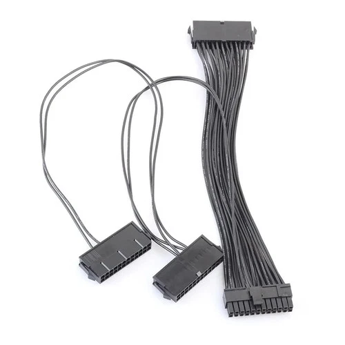 24 Pin (20+4) Male to 3x 24 Pin Female Mining Power Cable A-23