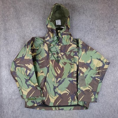 Vintage Military Jacket Mens Medium British Army DPM Camo Parka