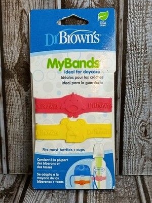 Dr. Brown s Mybands  Baby Bottle Bands, Helps Identify Your Child s Bottle + Cup