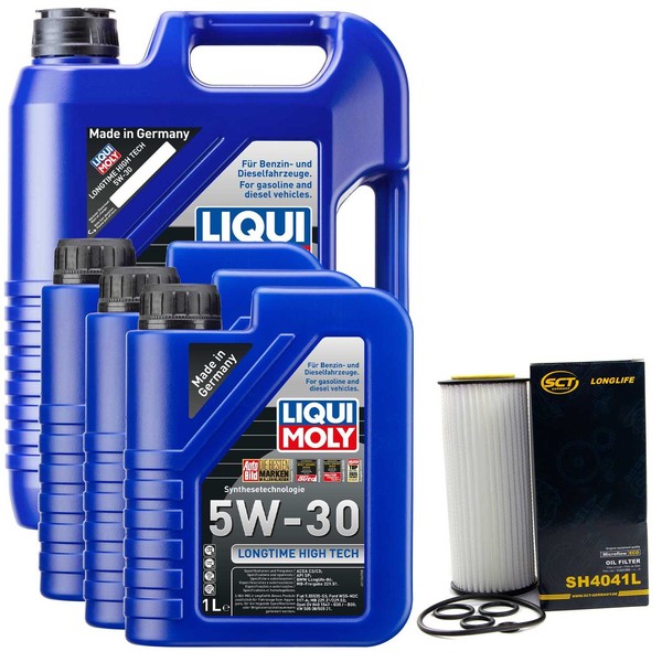 MotoröL Set High Tech 5W-30 Liqui Moly 8 Liter + ÖLfilter FüR Bmw X3 3Er 5Er X5-image