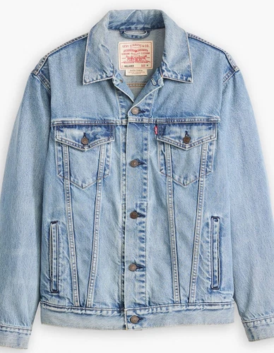 Veste camionneur homme Levi’s coupe décontractée premium denim lavage moyen Stussy Supreme