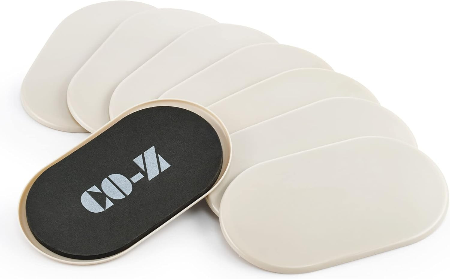 Large Furniture Sliders - 8 Pack, 6" x 9 1/2" Oval Reusable Furniture Sliders fo