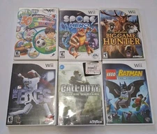 Lot Of 6 Nintendo Wii Game Cases With Manuals No Games 