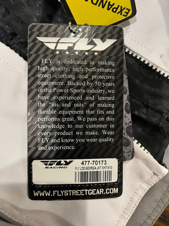 Women's Fly Racing Jacket with Padded Elbows size 9/10 - NEW-  model 477-70173 - Image 4 of 4