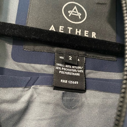 Aether Shell Aether Women's Windbreaker Shell Jacket Vented Full Zip Navy Blue Size ...