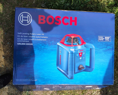 Bosch GRL800-20HVK Self-Leveling Rotary Laser Kit 800' Range