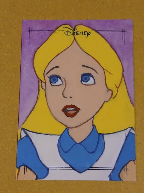 Alice im Wunderland 2026 Chrome Disney Black Foil Steve Alce Sketch Auto #1/1