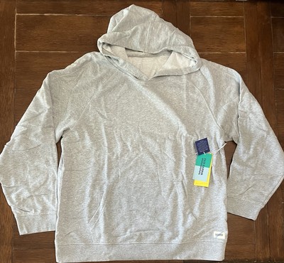 Fair Harbor Saltaire Hoodie Heather Grey Garment Dye Classic Fit Men s Size 2XL