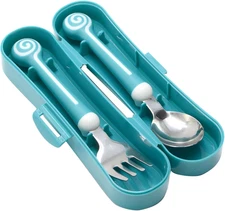 316 Stainless Steel Forks Spoons Set, 2 Pcs 6 Inch Thickened Reusable Western Cu