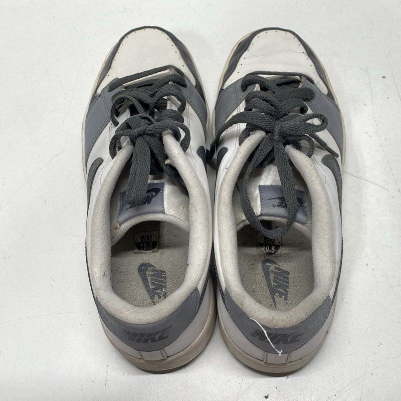 Nike White/grey/black Solid Sneaker Athletic Shoe… - image 5