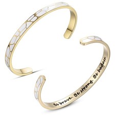 Gifts for Friend Female Inspirational Bracelet for Women Mother Daughter Sister