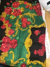 VINTAGE GLENTEX FLORAL PRINT LADIES SCARF 100 ACRYLIC