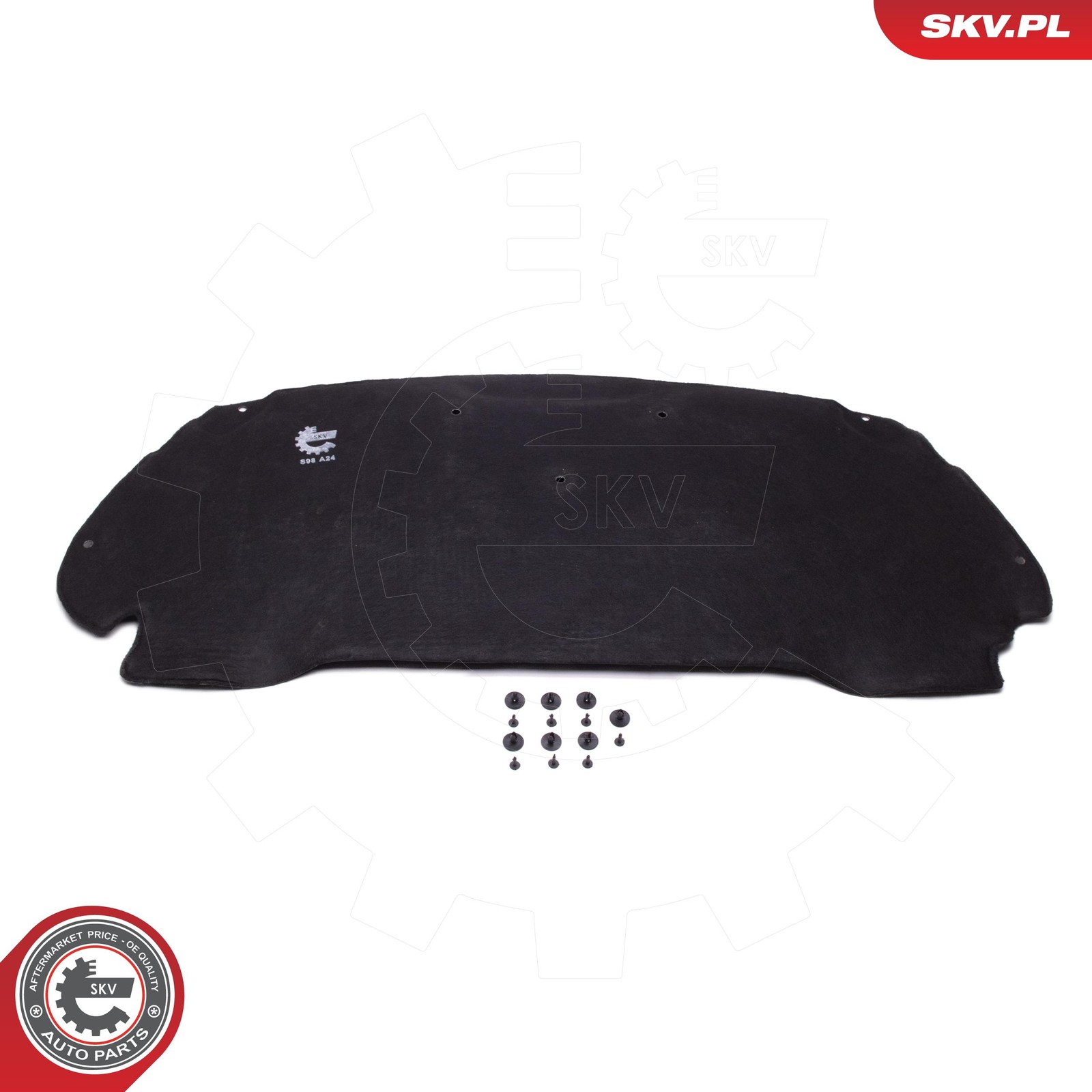 Für ESEN SKV 97SKV883 soundproofing of the bonnet of the PEUGEOT 2008 I