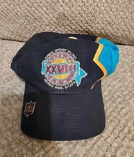 VTG 90s NFL Super Bowl XXVIII Shockwave Collision Snapback Cap Hat Apex One