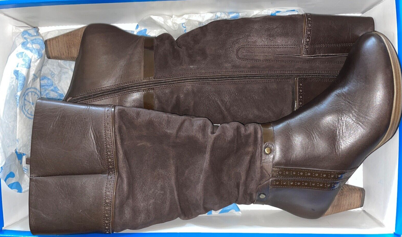 SOFTWAVES COMFORT ROUND THE CLOCK CHOCO HEEL HIGH… - image 1