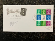 United Kingdom 1993 - Elizabeth II Booklet Beatrix Potter stamps FDC Edinburgh P