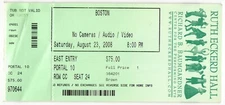 2008 Boston Full Complete Concert Ticket Stub Clearwater FL