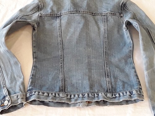 Portmans size 8 jean jacket med wash blue biker in Pre Owned Condition - Picture 10 of 14