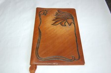 ANCIEN COUVRE LIVRE EN CUIR