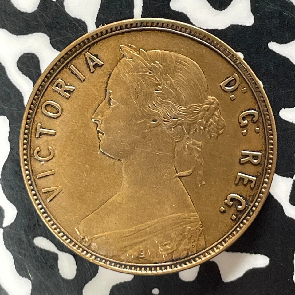 1885 Newfoundland Large Cent Lot#JM9267 Key Date! Beautiful Detail, Old Cleaning - Image 2 of 2