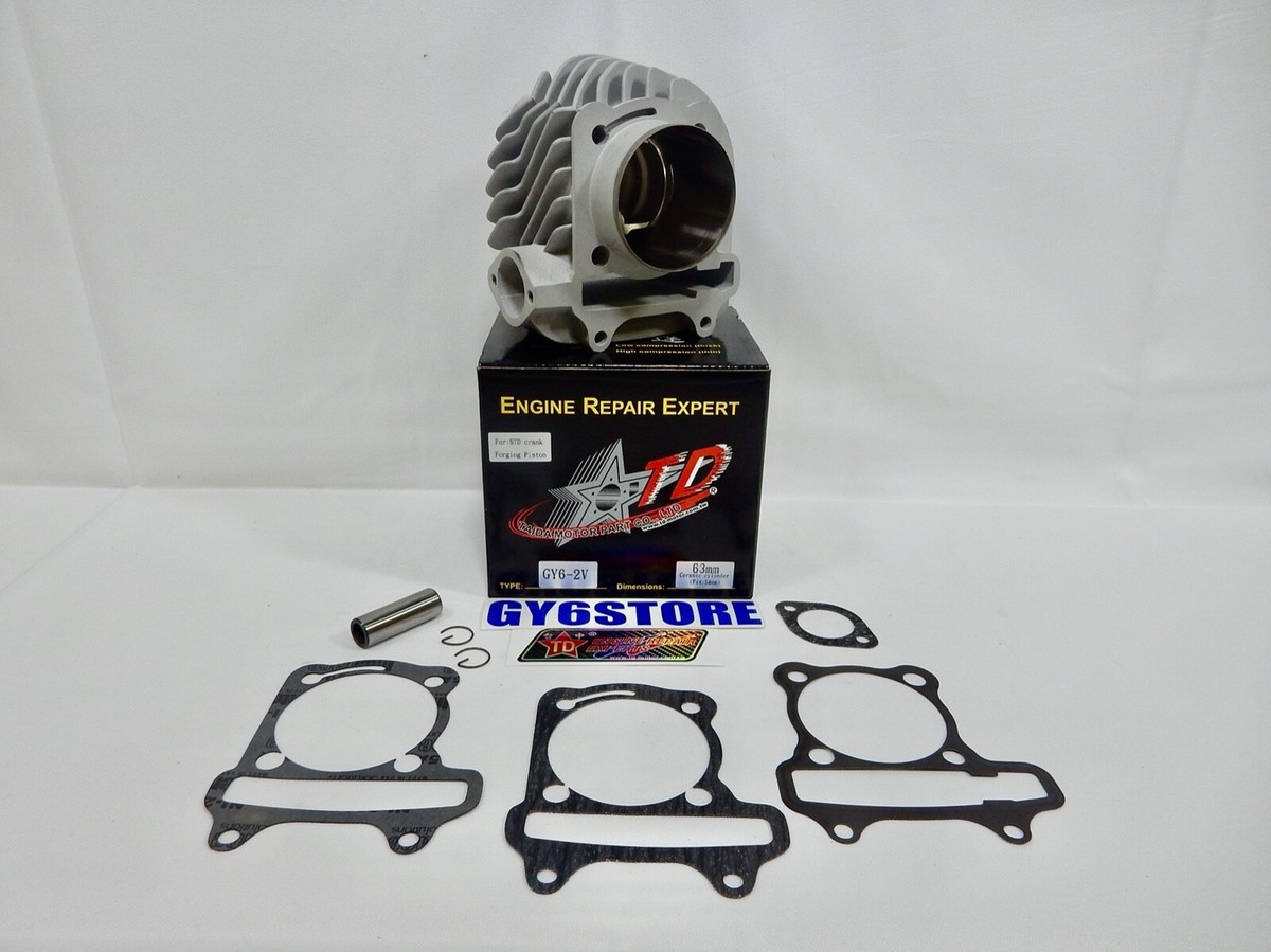 TAIDA 180cc (63mm BORE) GY6 CERAMIC CYLINDER | 63mm Bore | 54mm