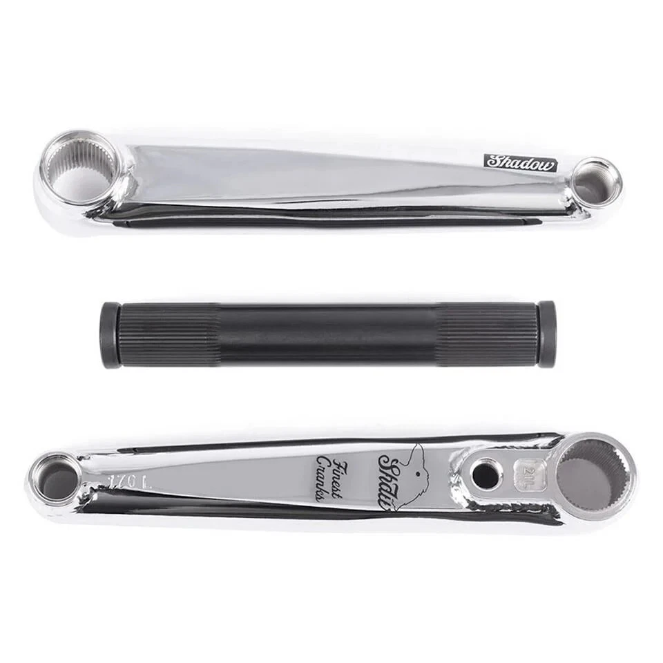 SHADOW CONSPIRACY FINEST 3 PC MANIVELAS BICICLETA BMX 22mm REVENDEDOR AUTORIZADO CROMADO NOVO - Imagem 2 de 4