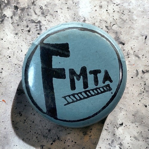 Vintage MTA Metro North Railroad F MTA Pin Pin Back Button Lapel Hat