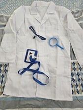 Girls Kids Doctor Scientist Coat And Accessories Costume