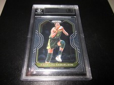 KATIE LOU SAMUELSON SIGNED AUTO 2021 PANINI PRIZM WNBA CARD-BECKETT SLAB-COA